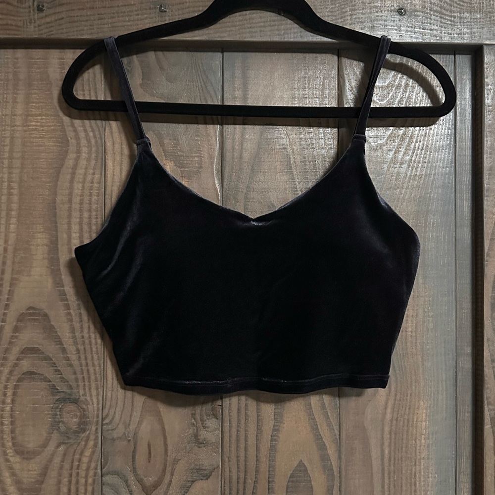 Athleta Velvet Crop Top/Sports Bra